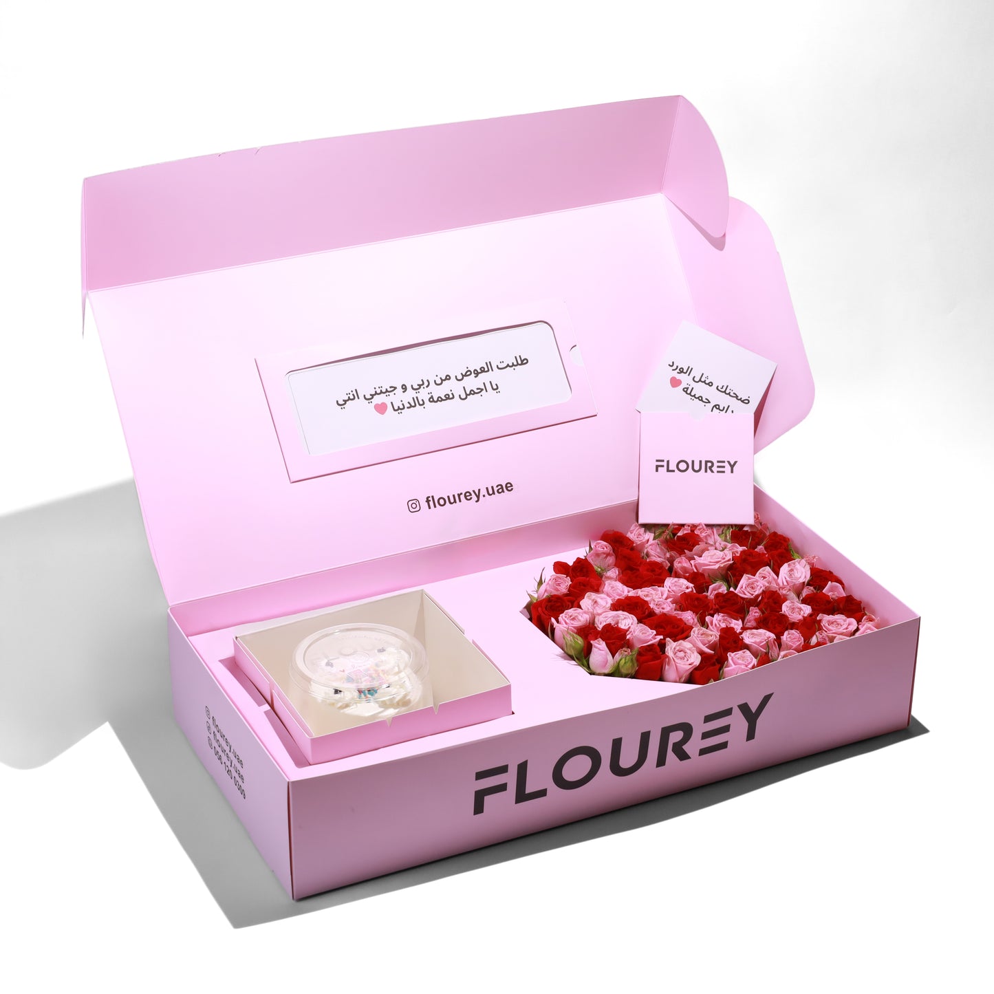 Flourey Box with Lianne and Red Baby Rose