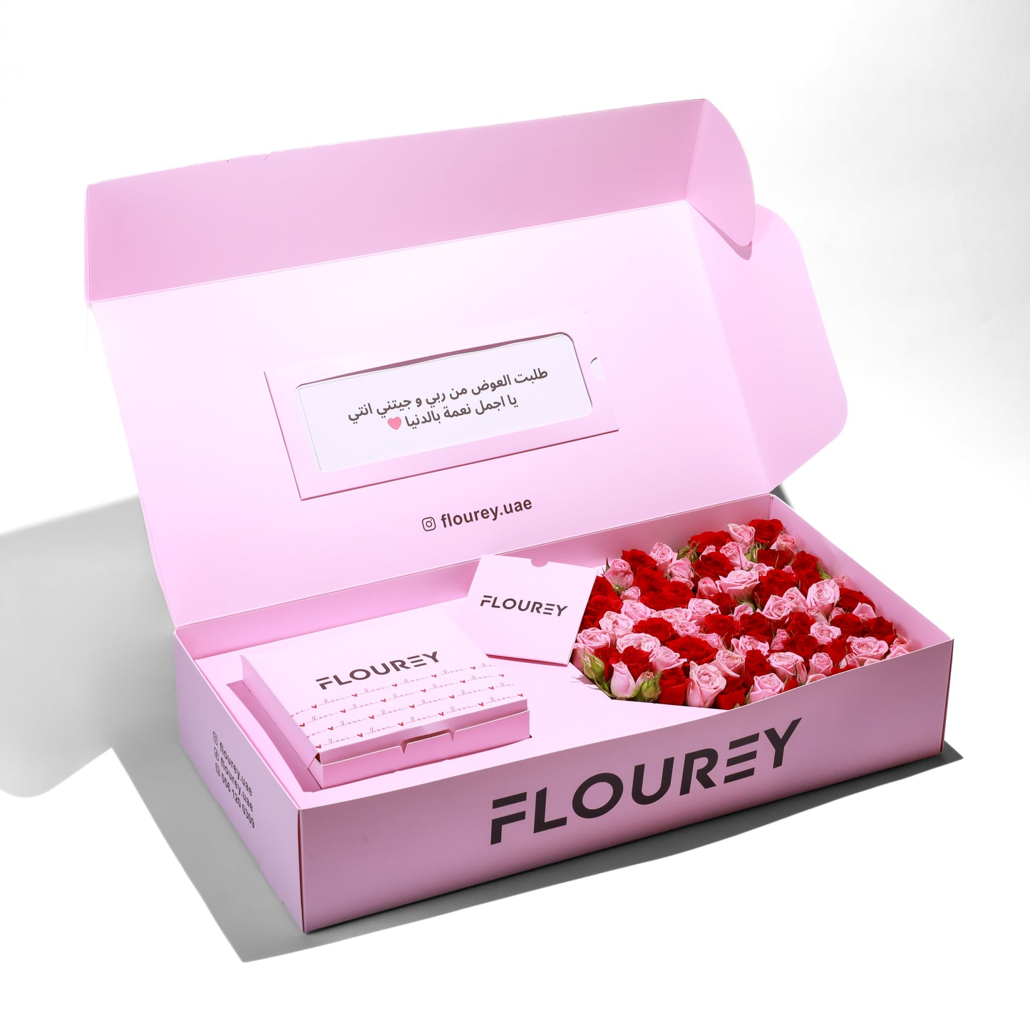 Flourey Box with Lianne and Red Baby Rose