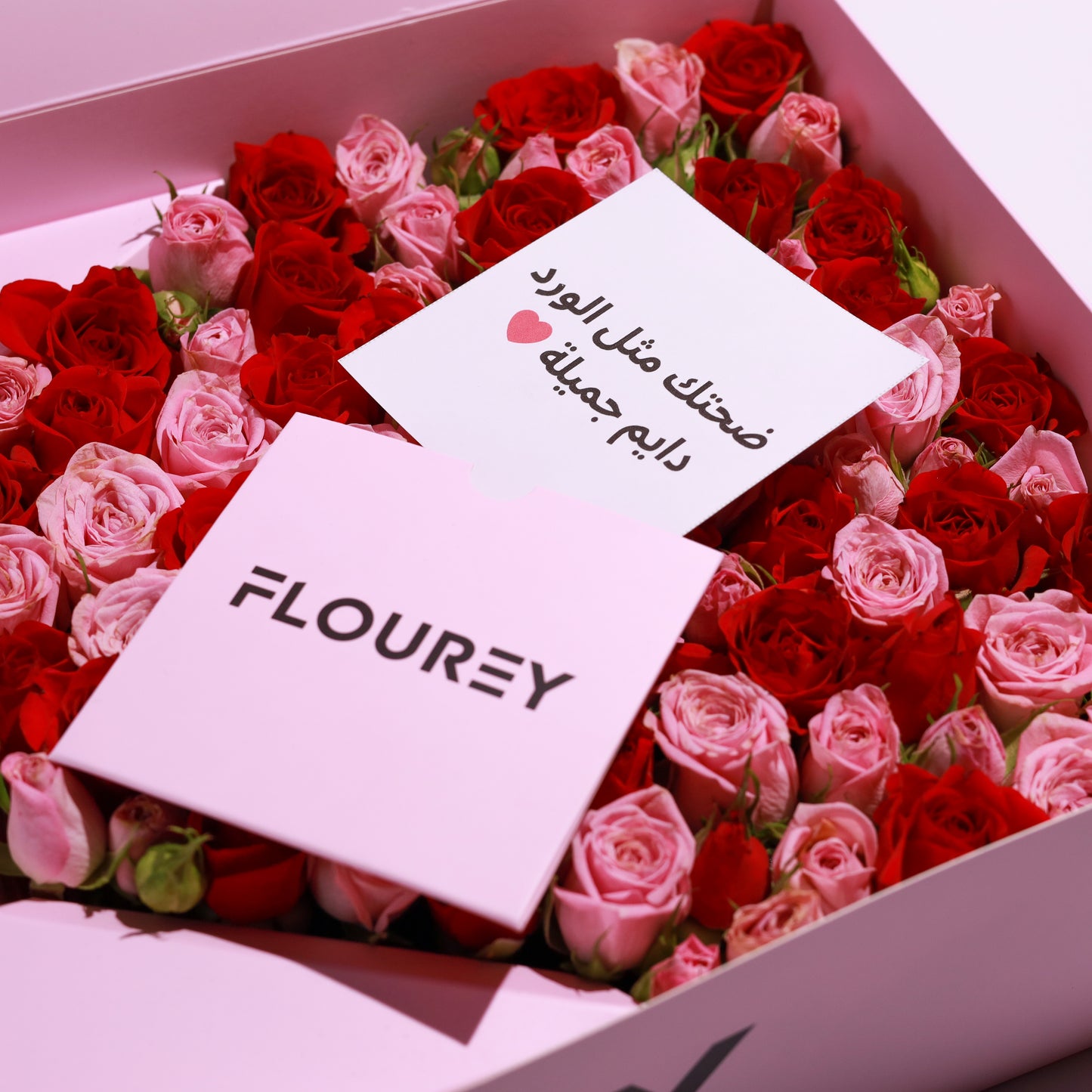 Flourey Box with Lianne and Red Baby Rose