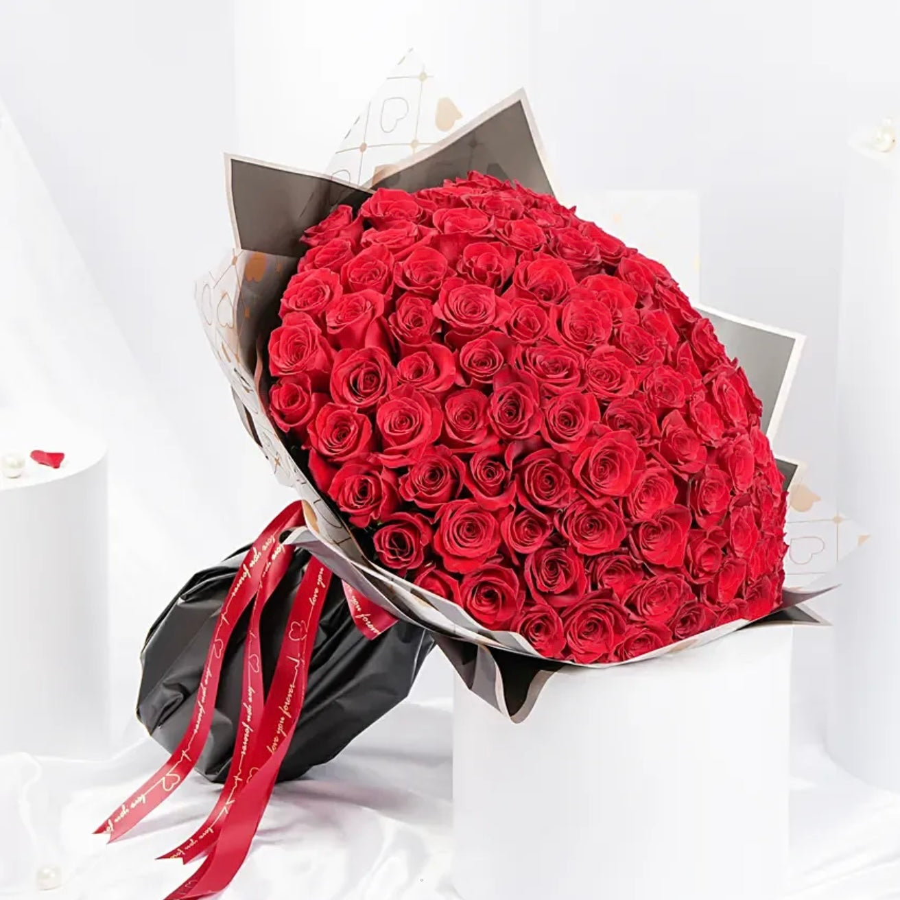100 Red Roses Bouquet