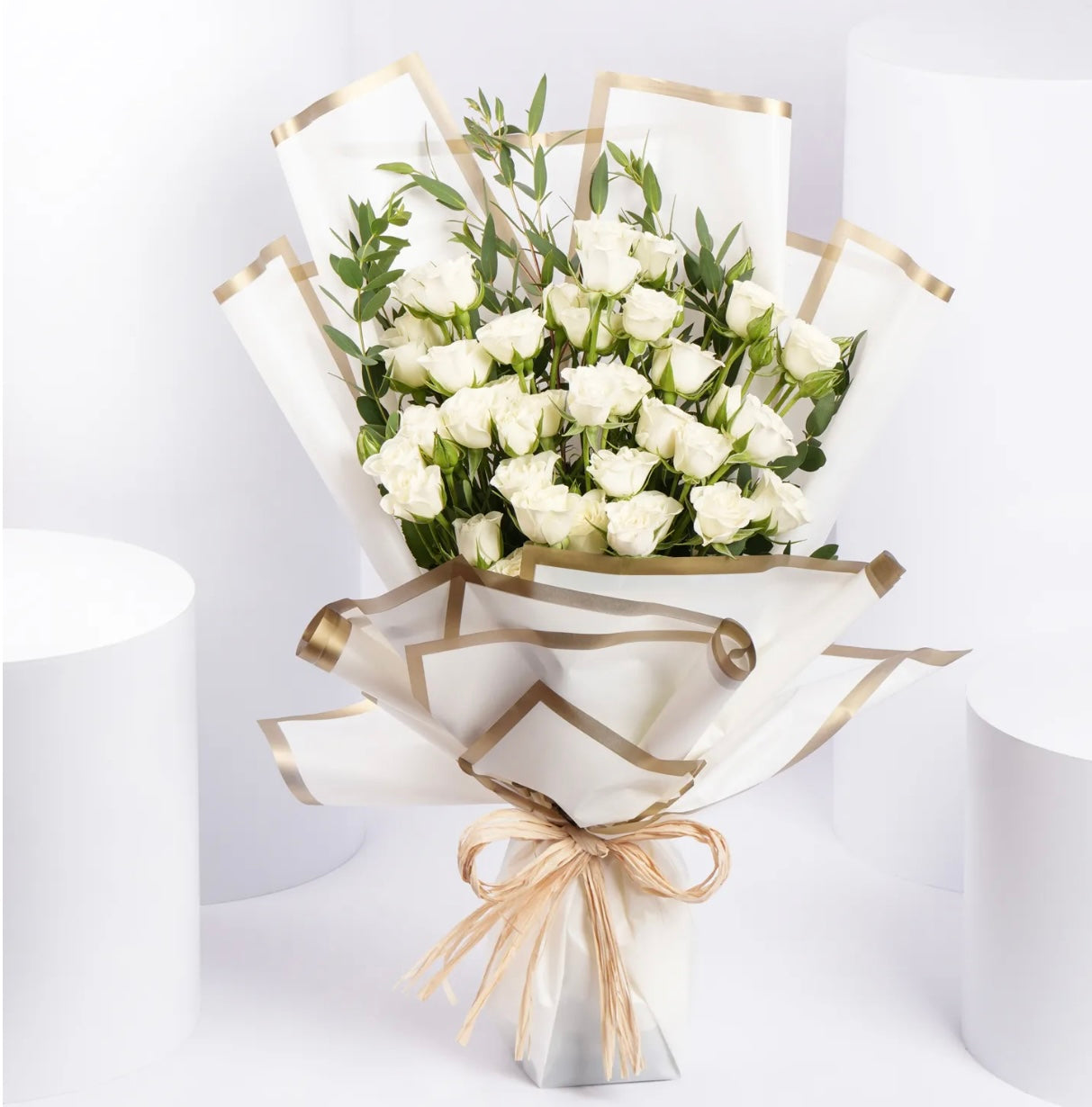 White Roses Bouquet