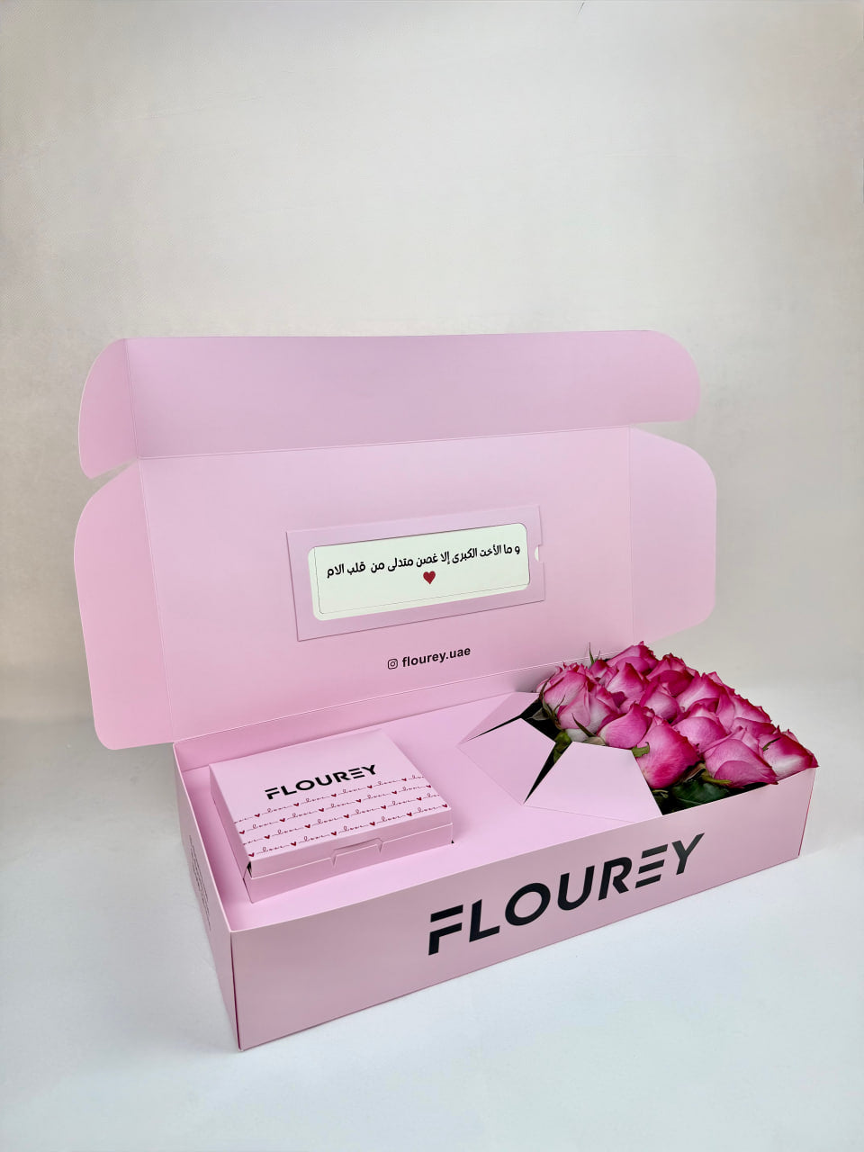 Flourey Box with Purple Roses