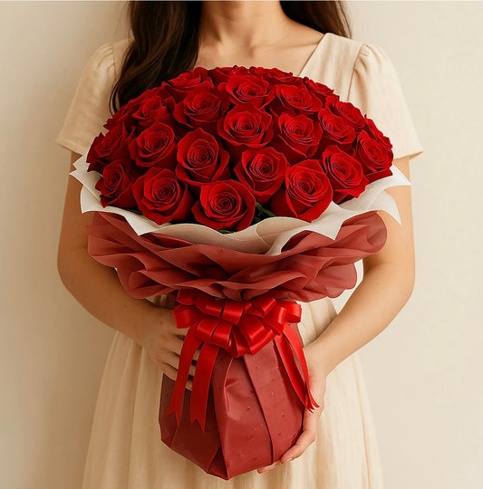 50 Red Roses Bouquet