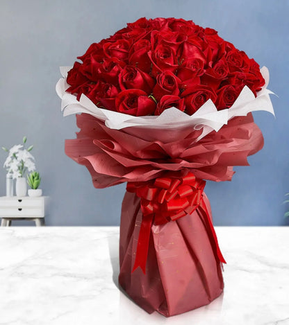 50 Red Roses Bouquet