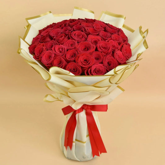 50  Red Roses Bouquet
