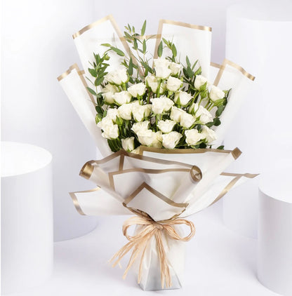 White  Roses Bouquet