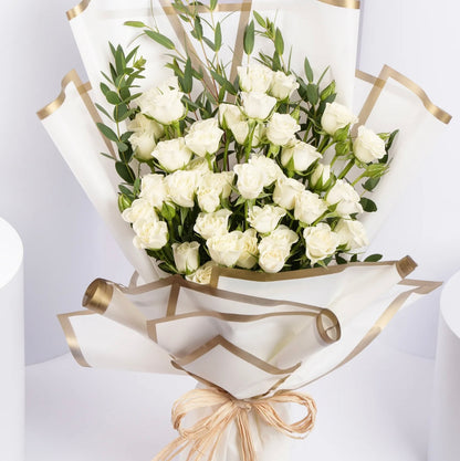 White  Roses Bouquet