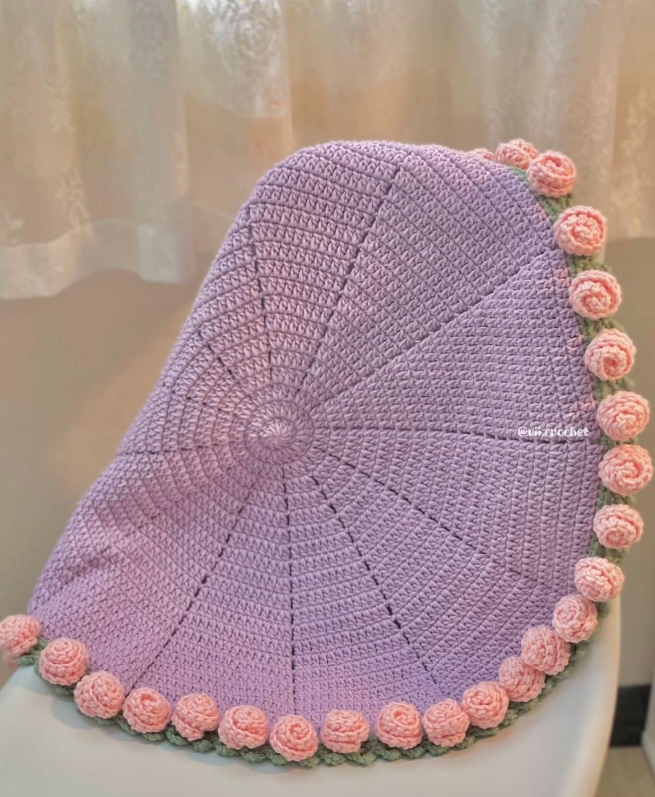 Crochet Rosette Blanket™ – Classic